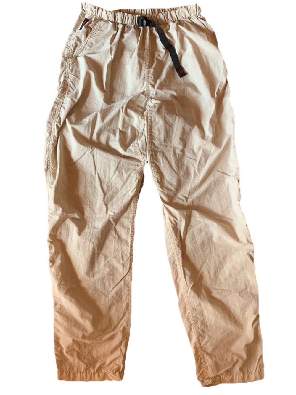 Vintage Gramicci Nylon Belted Khaki Pants, Women's, Climbing Hiking Gusseted